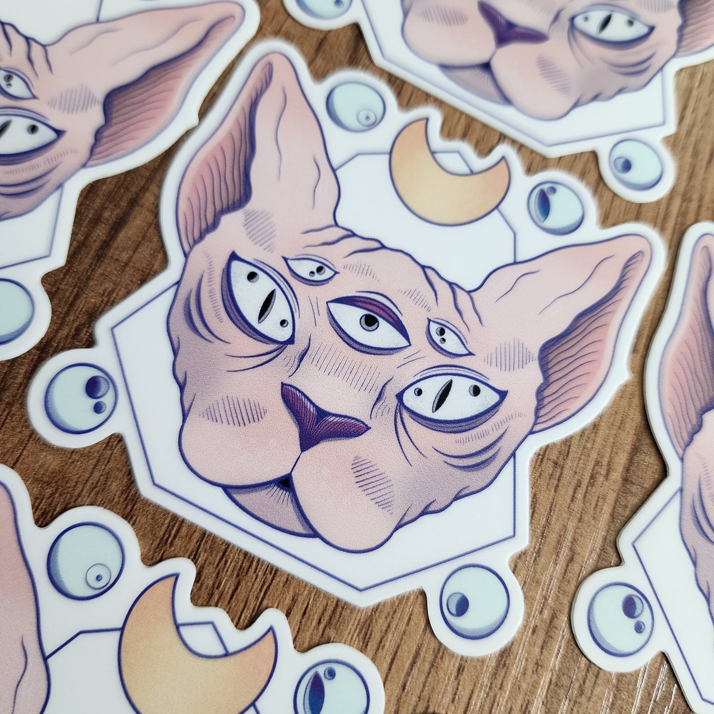 Spooky Sphinx Vinyl Sticker
