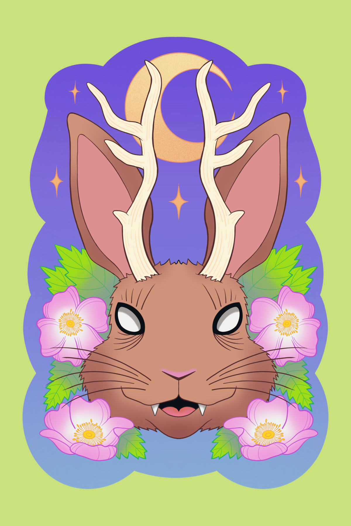 Jackalope - Giclee 4X6 Art Print